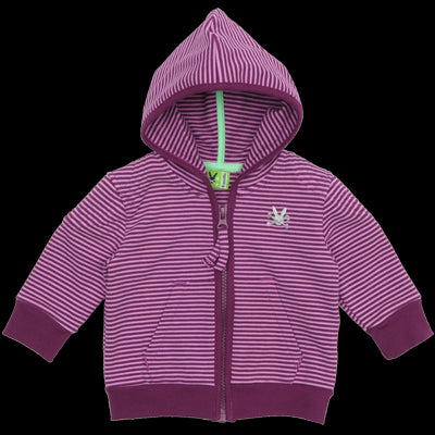 Girl's Pink Printed Frost Hoodie Jacket