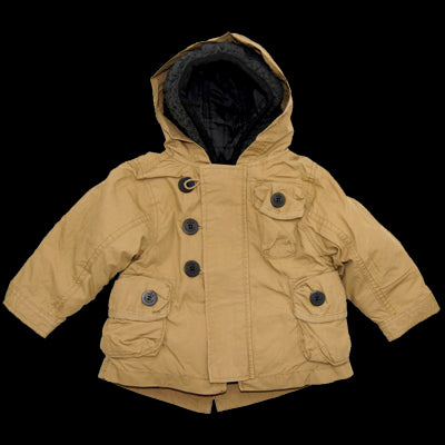 Boy's 4 In 1 Cozy Sherpa Hooded Microfiber Parka